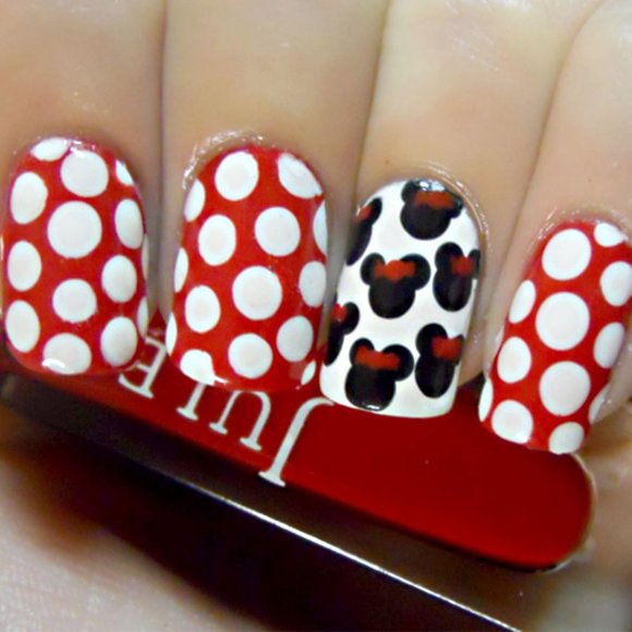 DISNEY (Minnie & Retro Mickey Mouse) Fingernail Sticker Manicure Decals - Picture 6 of 7